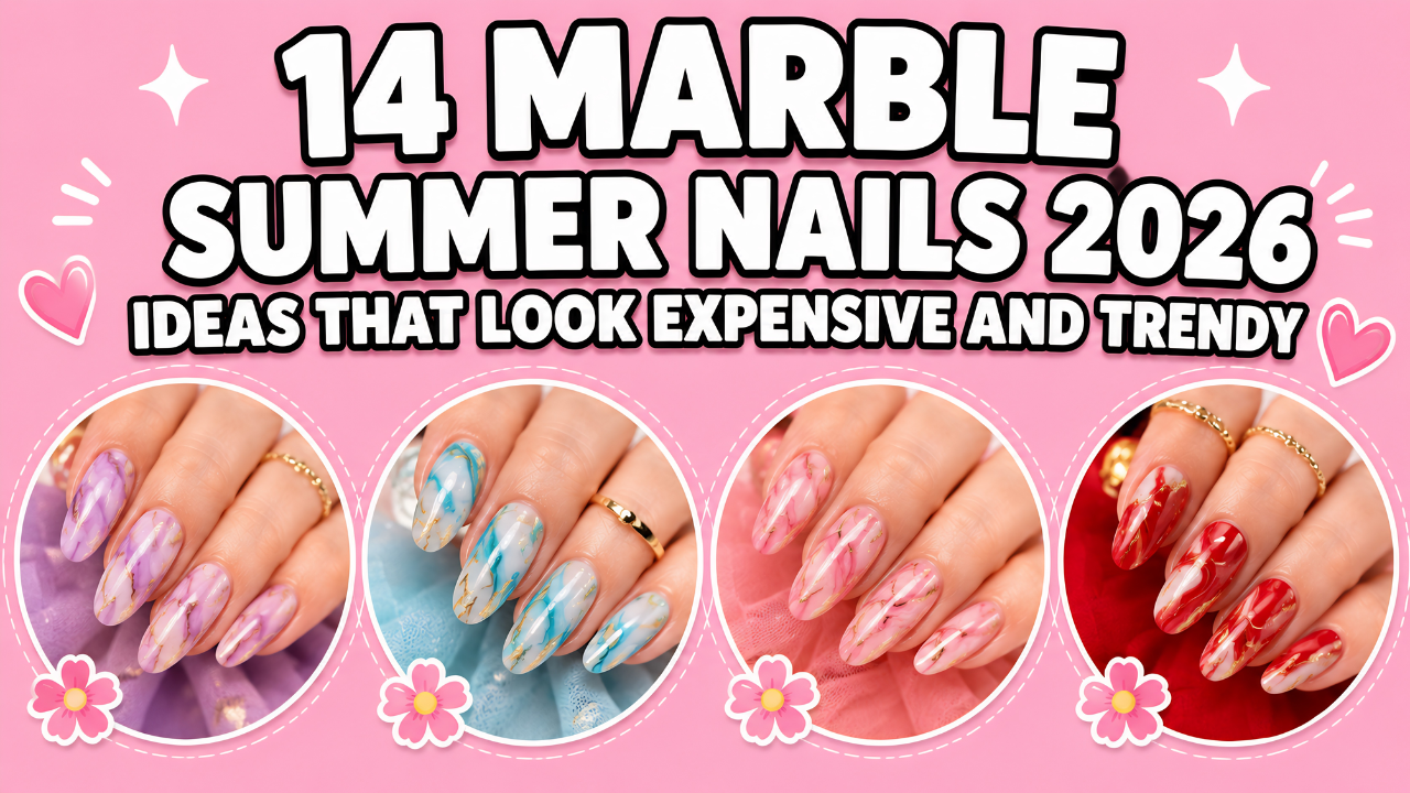 14 Marble Summer Nails