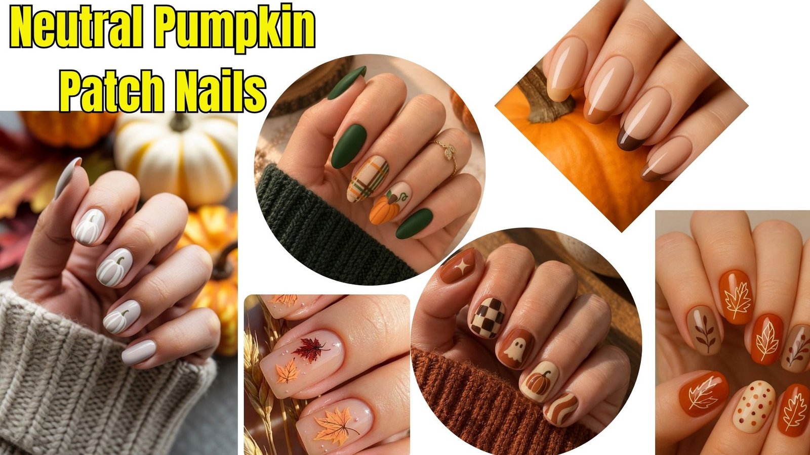Neutral Pumpkin Patch Nails